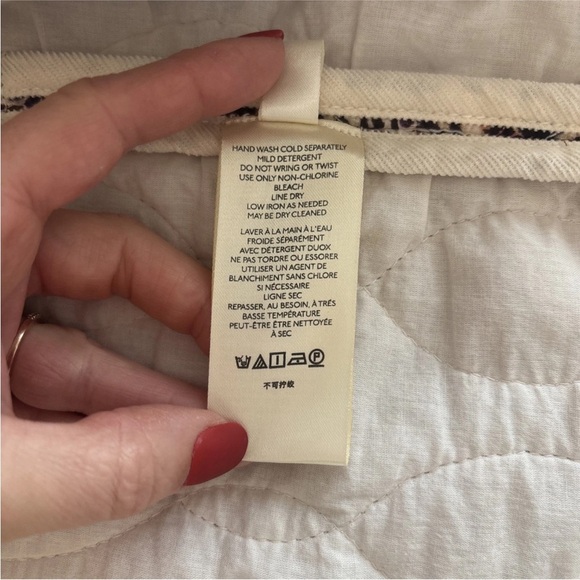 Anthropologie Quilted Vest Size Small/Medium Floral Print Pockets Open **Read** - Picture 13 of 14